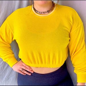 Yellow Long Sleeve Hollister Shirt 👚